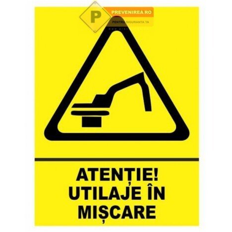 Indicator pentru utilaj in miscare